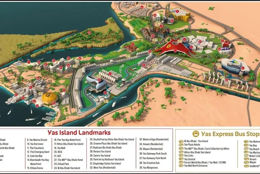 Lägenhet Yas Azure Holiday Home Abu Dhabi